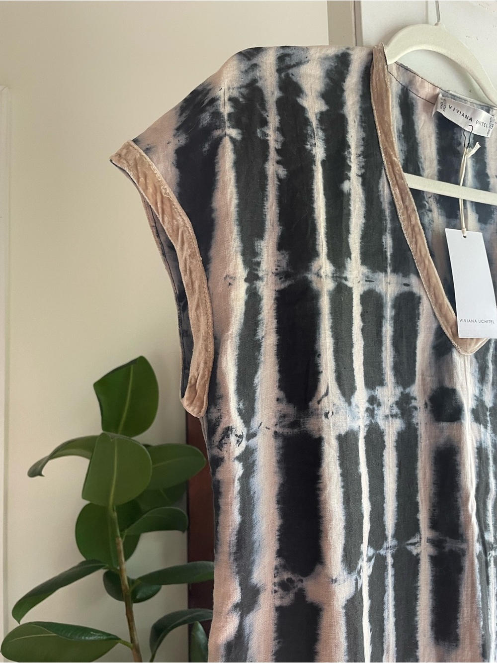 Viviana Uchitel hand dyed tunic dress nwt medium